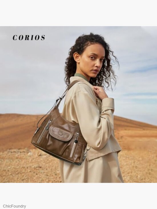 PU Leather Large Capacity Tote Bag with Shoulder Strap Backpack main image 6